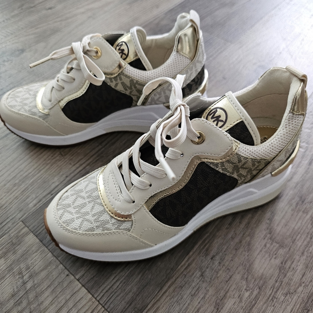Michael kors Georgie trainer sneaker wedge new